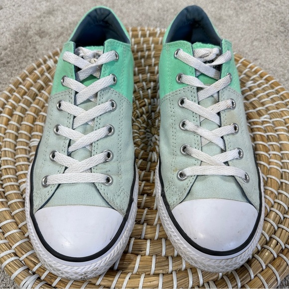 Converse Women’s Chuck Taylor Allstar Low Top Sneakers Shoes in Mint White 5 - Picture 2 of 12